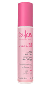 Cake Beauty Care Taker bottle front provides lightweight leave-in moisture.