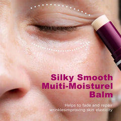 CALCIUM MULTI BALM eye-area firming closeup highlights targeted care.