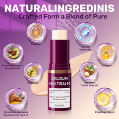 Calcium Volume Multi Balm lips usage provides nourishing touch with almond and vitamin E.