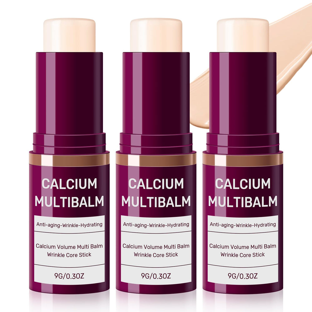 Calcium Volume Multi Balm packaging and compact design for on-the-go hydration.