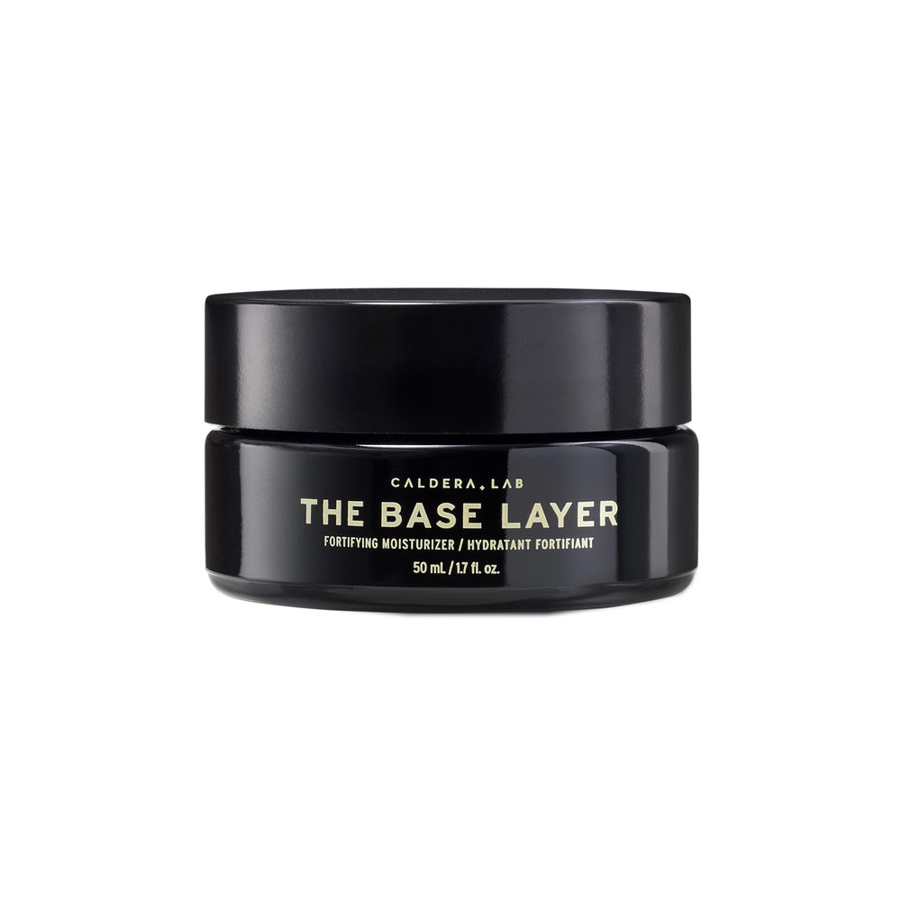 Caldera + Lab The Base Layer bottle closeup for daily hydration