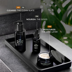 Caldera + Lab Regimen Rich moisturizer jar delivering lightweight daytime hydration
