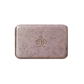 Caldera + Lab The Body Bar exfoliating soap bar shows rich lather for gentle cleansing and exfoliation.