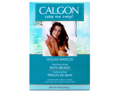 Calgon Ocean Breeze beads with Vitamin E and Aloe nourish skin