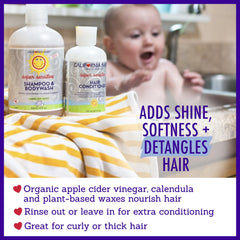 California Baby leave-in application – hydrating without buildup.