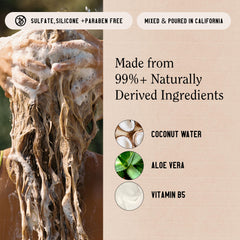 California Naturals Coconut Shampoo fragrance close-up showcases natural scent from plant ingredients.