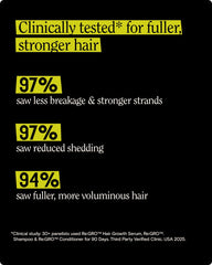 California Naturals Re:GRO ingredients-capixyl closeup emphasizes 5% Capixyl for potential fullness support