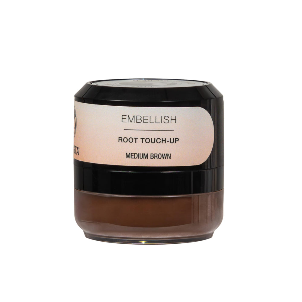 Calista Root Touch-Up bottle-application shows temporary root color for natural coverage.