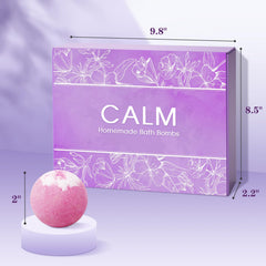 CalmNFiz fizzing bubbles visualization showing colorful swirl in tub.