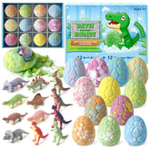 CalmNFiz dinosaur bathbomb with surprise toy inside for kids' bath time fun