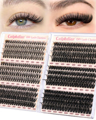 Calphdiar Eyelash Clusters full kit shows 476pcs for DIY salon results.