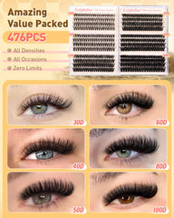Calphdiar Wispy D-curly lashes 10-16mm offer lightweight comfort.