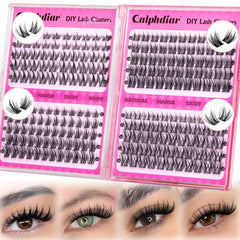 Calphdiar wispy lash clusters mega pack 220pcs provides natural daily enhancement.