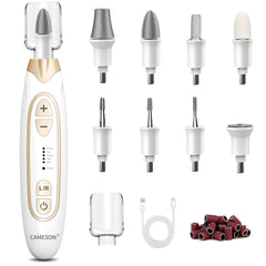 CAMESON cordless electric nail file kit shown in full for at-home nail care