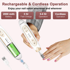 CAMESON drill bits set for versatile nail care tasks