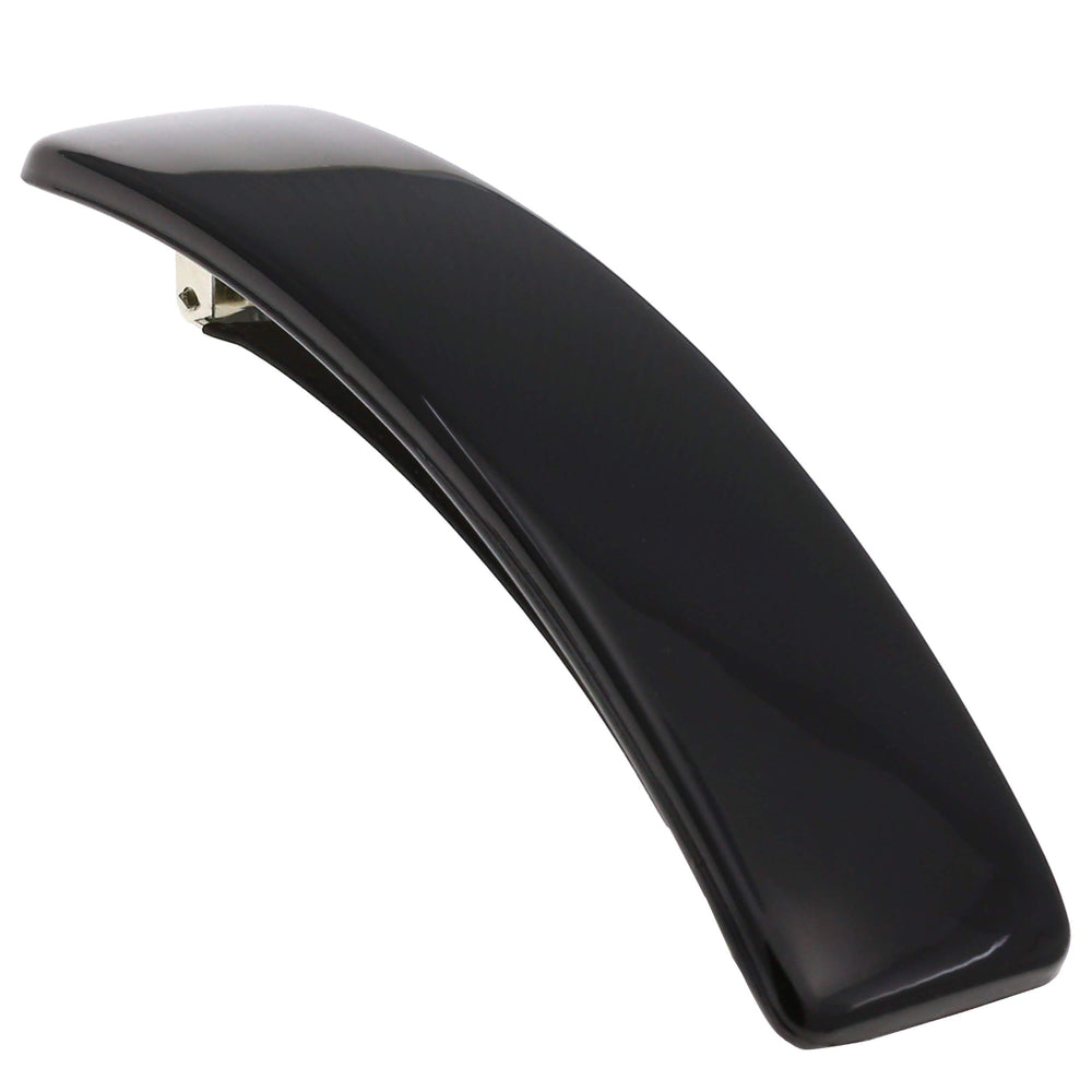 Camila Paris CP1476 rectangular black clip demonstrates strong hold for all hair types.