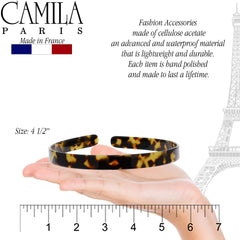 Camila Paris CP2003 headband no-slip grip demonstrates reliable hold on varied hair.