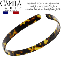 Camila Paris CP2003 headband on model highlighting secure fit without slipping.