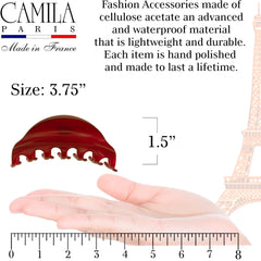 Camila Paris CP2529 clip on thick hair demonstrates strong hold