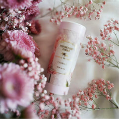 Camille Beckman fragrance notes of carnation and white iris.