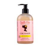 Camille Rose Curl Maker bottle close-up highlighting smoothing gel for defined curls.