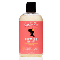 Camille Rose Guava Slip Shampoo botella lista para desenredar y limpiar el cabello