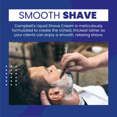 LatherKing machine front view showing professional barber setup and premium lather.