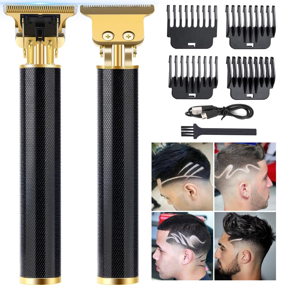 Candyfouse professional beard trimmer zero gap head for precise, tug-free grooming