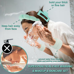 Canitor cloud headband cotton terry offers soft, skin-friendly wear during masks and cleanses.