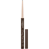 CANMAKE Creamy Touch Liner 03 Dark Brown cap close-up shows smooth glide for precise lash-line definition