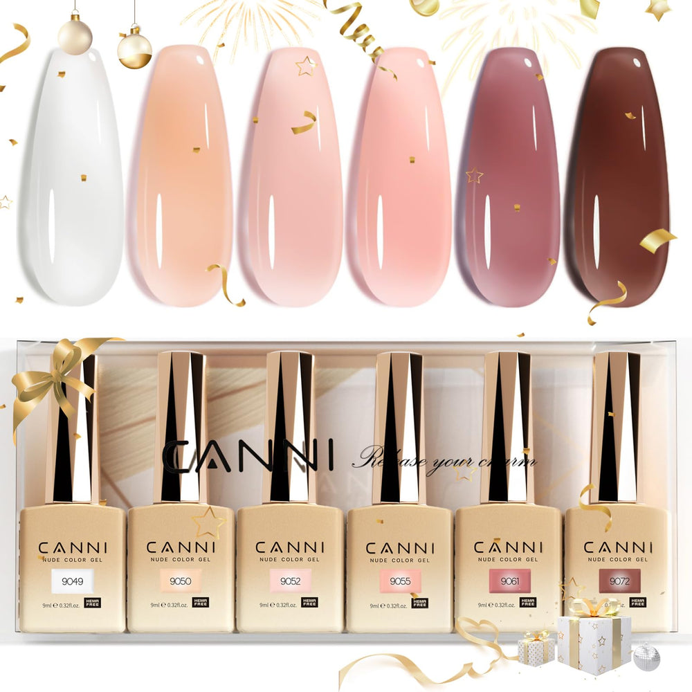 CANNI 9ml jelly gel nail polish bottles show vibrant color for at-home manicure