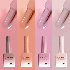 CANNI base coat and top coat provide a glossy, durable finish.