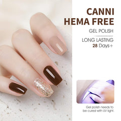 CANNI gel nail polish kit LED/UV cure for fast durable manicures