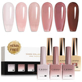 CANNI Jelly Gel Nail Polish Set bottle design showcases color-accurate bottles for precise manicure