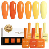CANNI orange gel nail polish Fire Orange bottle close-up for vibrant fall manicure