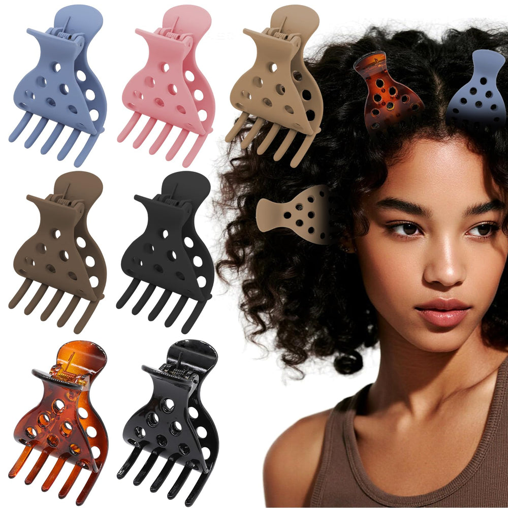 Canumer 7Pcs root lifting clips lift damp roots for added volume and quick styling.