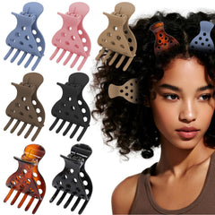 Canumer 7Pcs root lifting clips lift damp roots for added volume and quick styling.