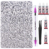 CANVALITE resin jelly rhinestones close-up showing sparkle for precise nail art
