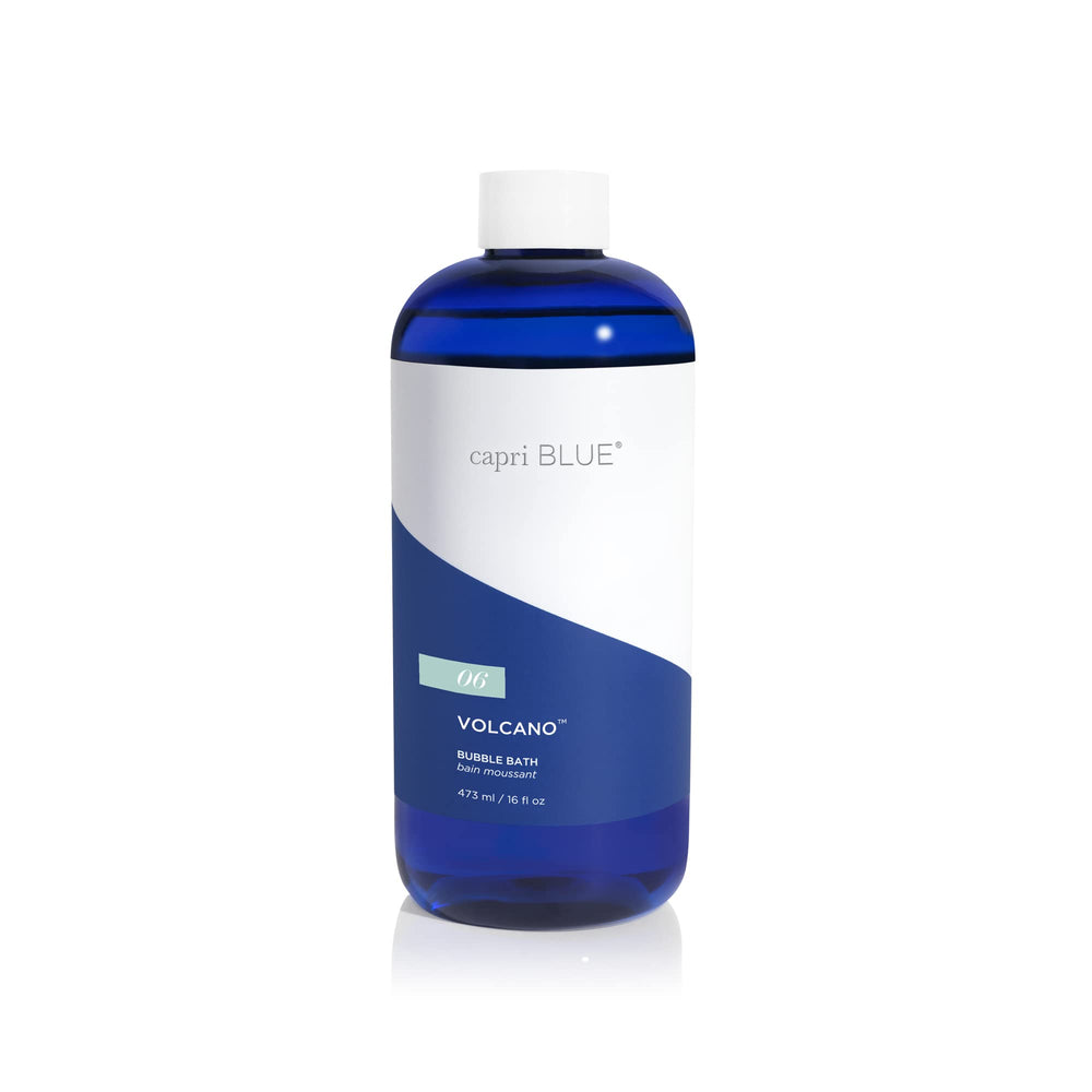 Capri Blue Volcano Bubble Bath bottle for a luxurious home spa experience.