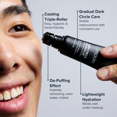 Cardon Dark Circle Rescue roller balls demonstrating smooth massaging action