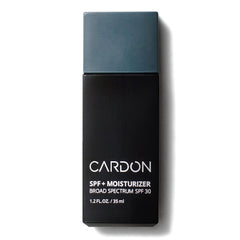 Cardon SPF30 face moisturizer bottle provides lightweight hydration and broad-spectrum protection.