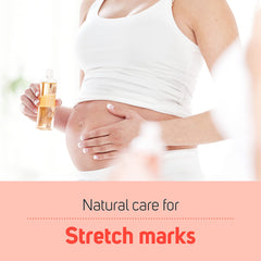 Care Science scar and stretch-mark visual suggesting natural skin-supporting benefits.
