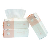 Careboree extra thick cotton tissue pack open shows easy access for travel and daily use.
