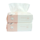 Careboree extra-thick dry wipe pack-open shows soft cotton tissues for facial care