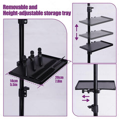 Carefree Finds braiding rack two-sided design supports high-capacity storage