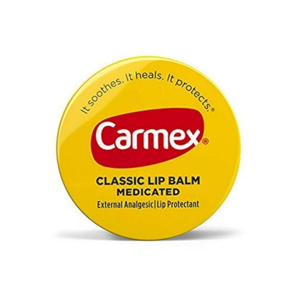 Carmex Classic Lip Balm Medicated 0.25 oz pack of 6 tubes provides daily lip protection