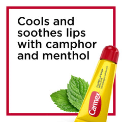 Carmex Classic Lip Balm Tubes gliding smoothly onto lips for daily moisture.