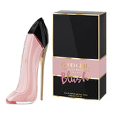 Carolina Herrera Good Girl Blush bottle front for lasting floral wear