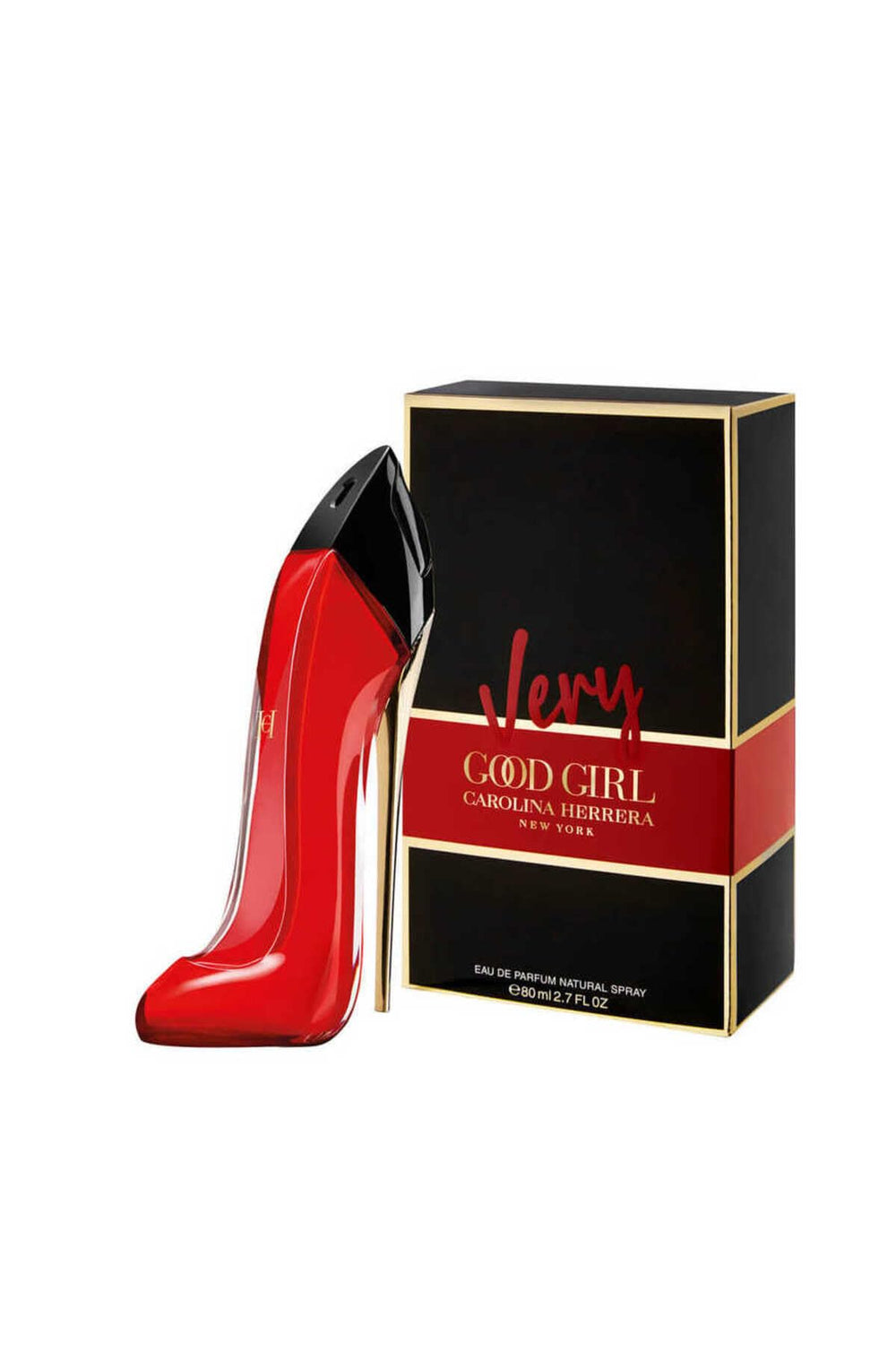 Carolina Herrera Very Good Girl EDP bottle front view for bold daytime wear