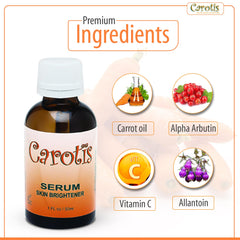 CAROTÏS serum applicator on dark spots showing targeted fading potential